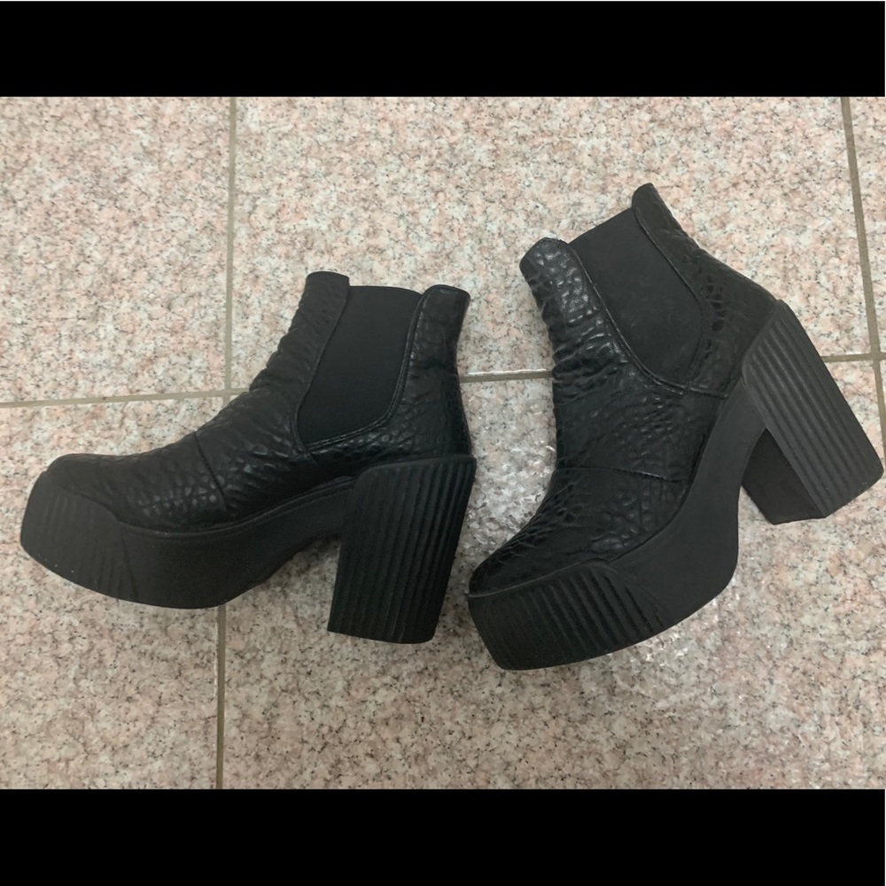 Top shop boots size 38 faux leather